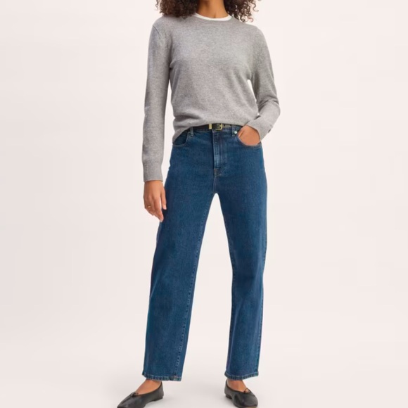 Everlane The Classic Crew in Cashmere lug  HR heather grey sweater - Picture 12 of 14